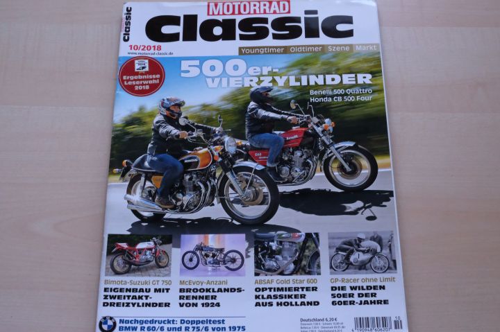 Deckblatt Motorrad Classic (10/2018)